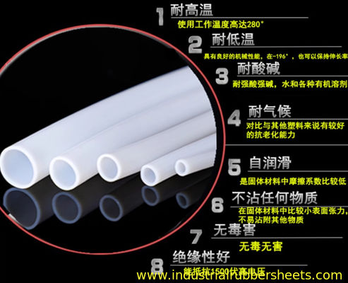 Id1mm X Od2mm X 100m Tubo in PTFE bianco per alte temperature