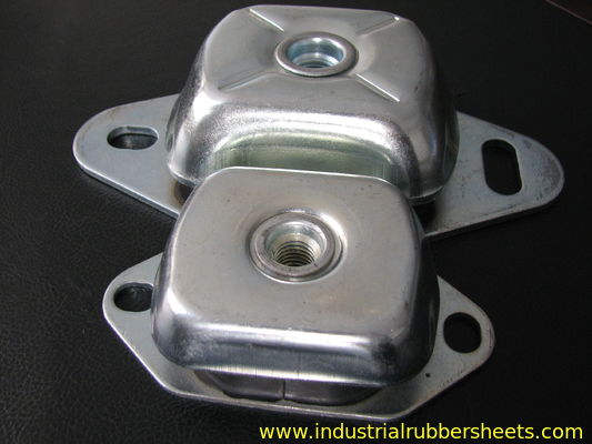 Supporto antivibrazioni in gomma ad alta resistenza con superficie liscia e metallo zincato per l'ammortizzazione delle vibrazioni marine