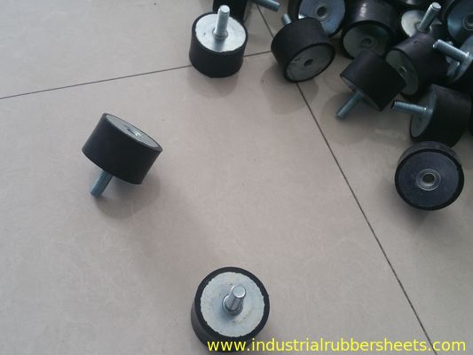 Ammortizzatore antivibrante in gomma B-MF con durezza 40, 50, 60 Shore A e metallo zincato + gomma per applicazioni industriali
