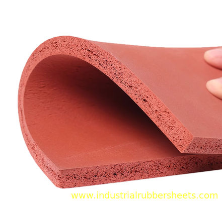 Strato di spugna in silicone a cellule chiuse 20-25 riva A, spessore 0,8-50 mm