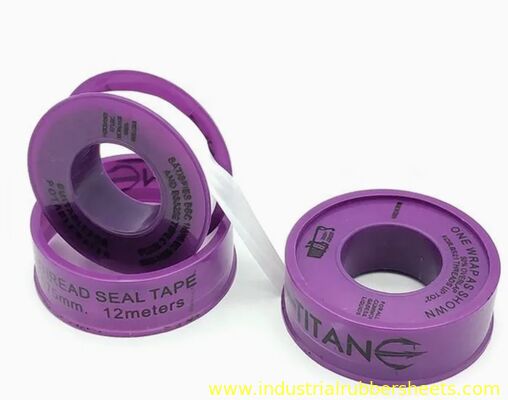 Nastro di tenuta PTFE di tenuta bianco con resistenza alla trazione 8Mpa adatto per applicazioni di tenuta meccanica