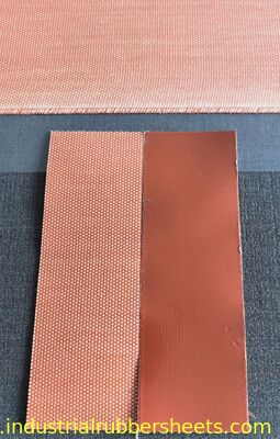 Tessuto in fibra di vetro rivestito in silicone rosso T0,75 mm x L1 m x L10 m (stile Rogers)