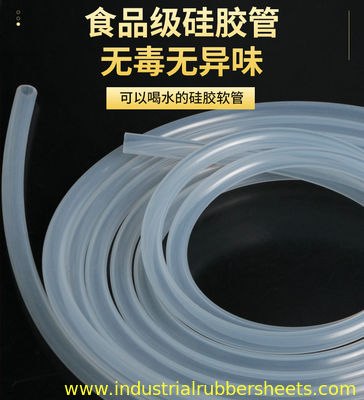 Tubo di silicone trasparente di qualità alimentare resistente alle alte temperature per applicazioni industriali